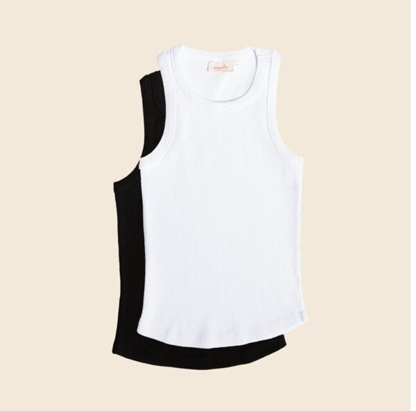 popeia Tank Top Set aus festem Bio-Baumwoll Stoff (gerippt) von popeia