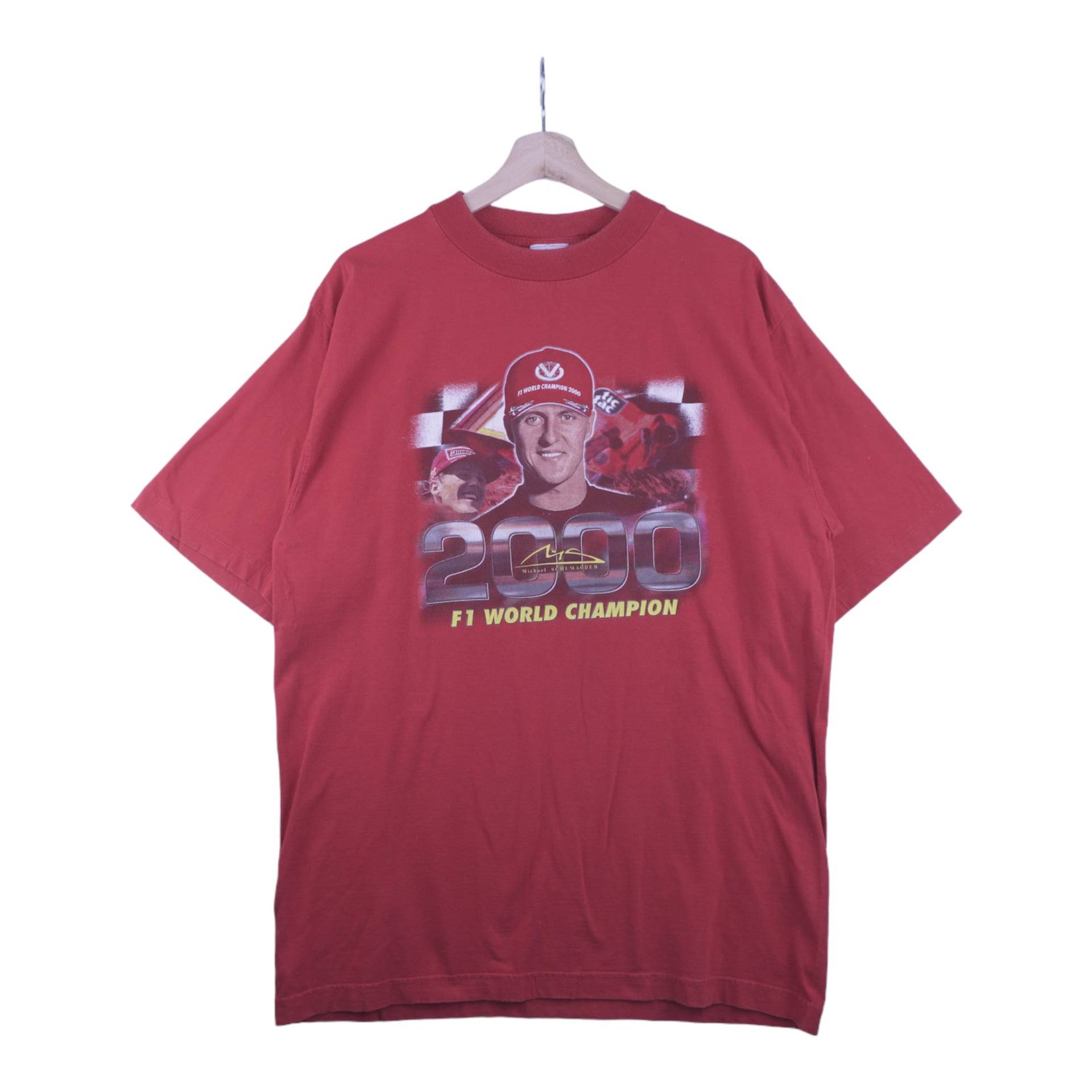 00Er Michael Schumacher T-Shirt Rot L von popevintagestore