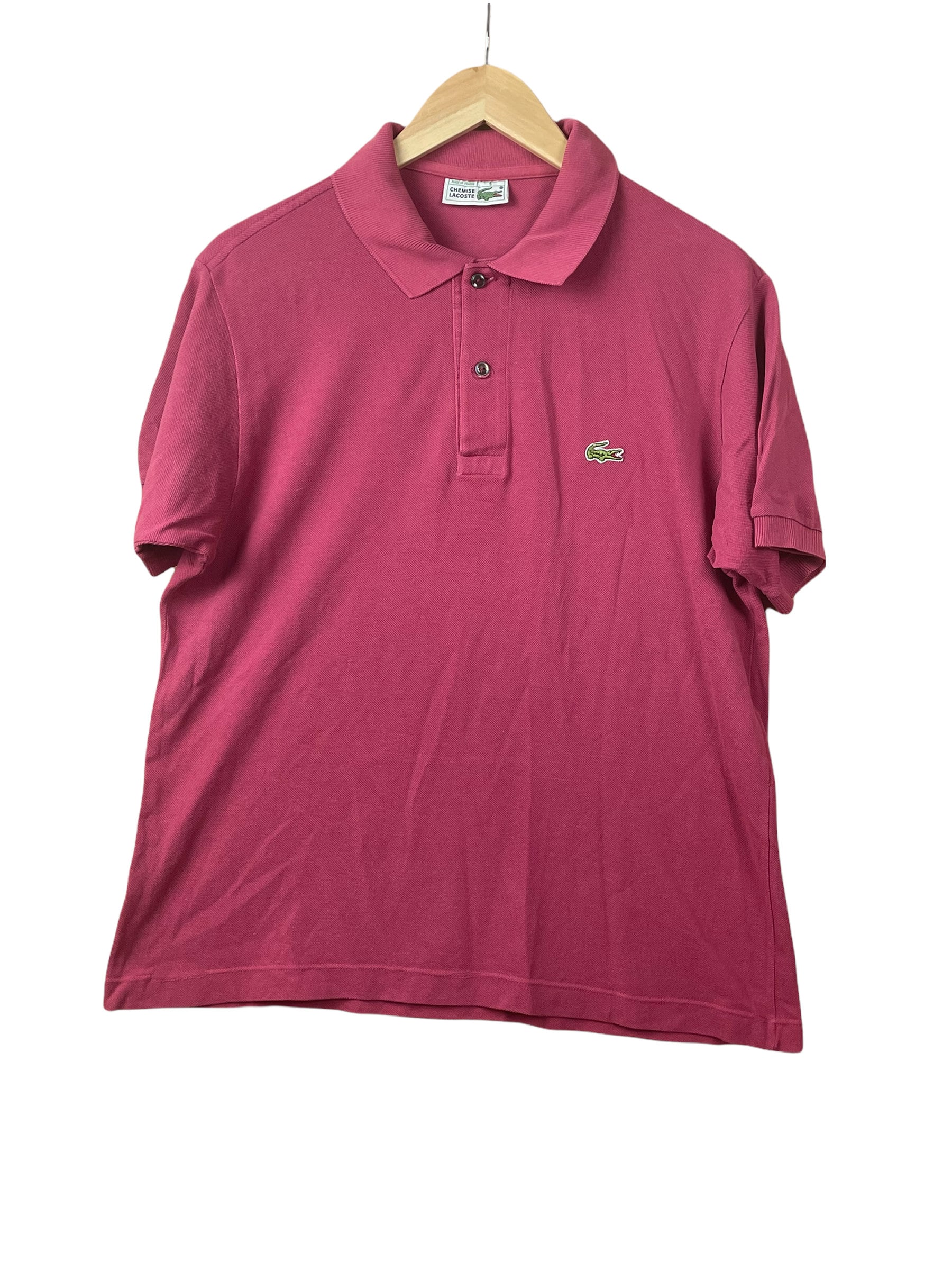 80Er Jahre Lacoste Polo Rot S von popevintagestore