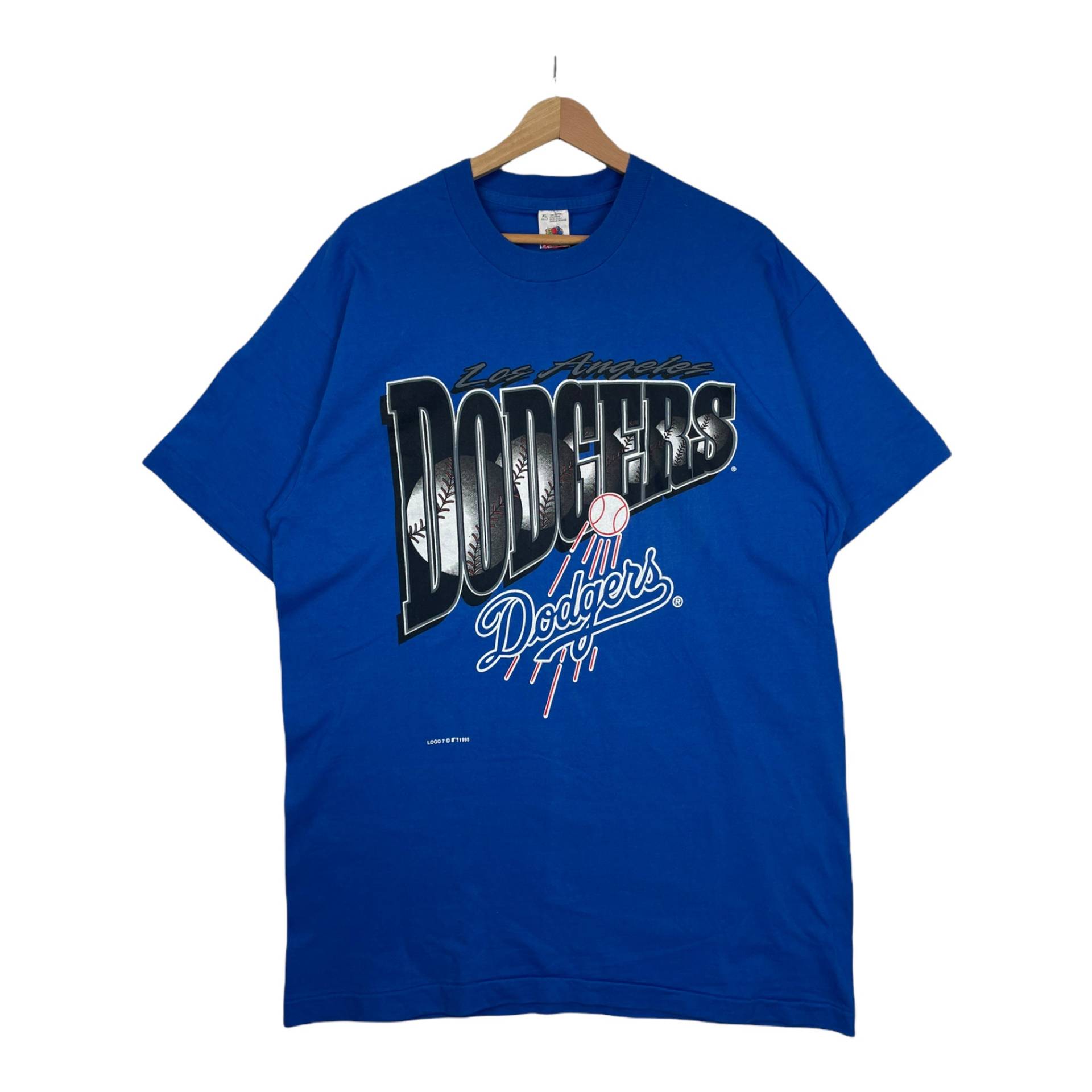 90Er Fotl Los Angeles Dodgers Mlb T-Shirt Blau Xl von popevintagestore