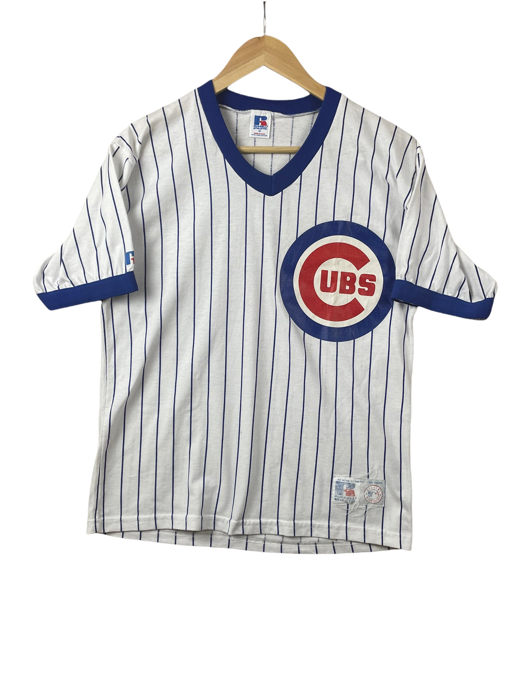 90S Chicago Cubs Mlb Russel Athletics T-Shirt Weiß S/M von popevintagestore