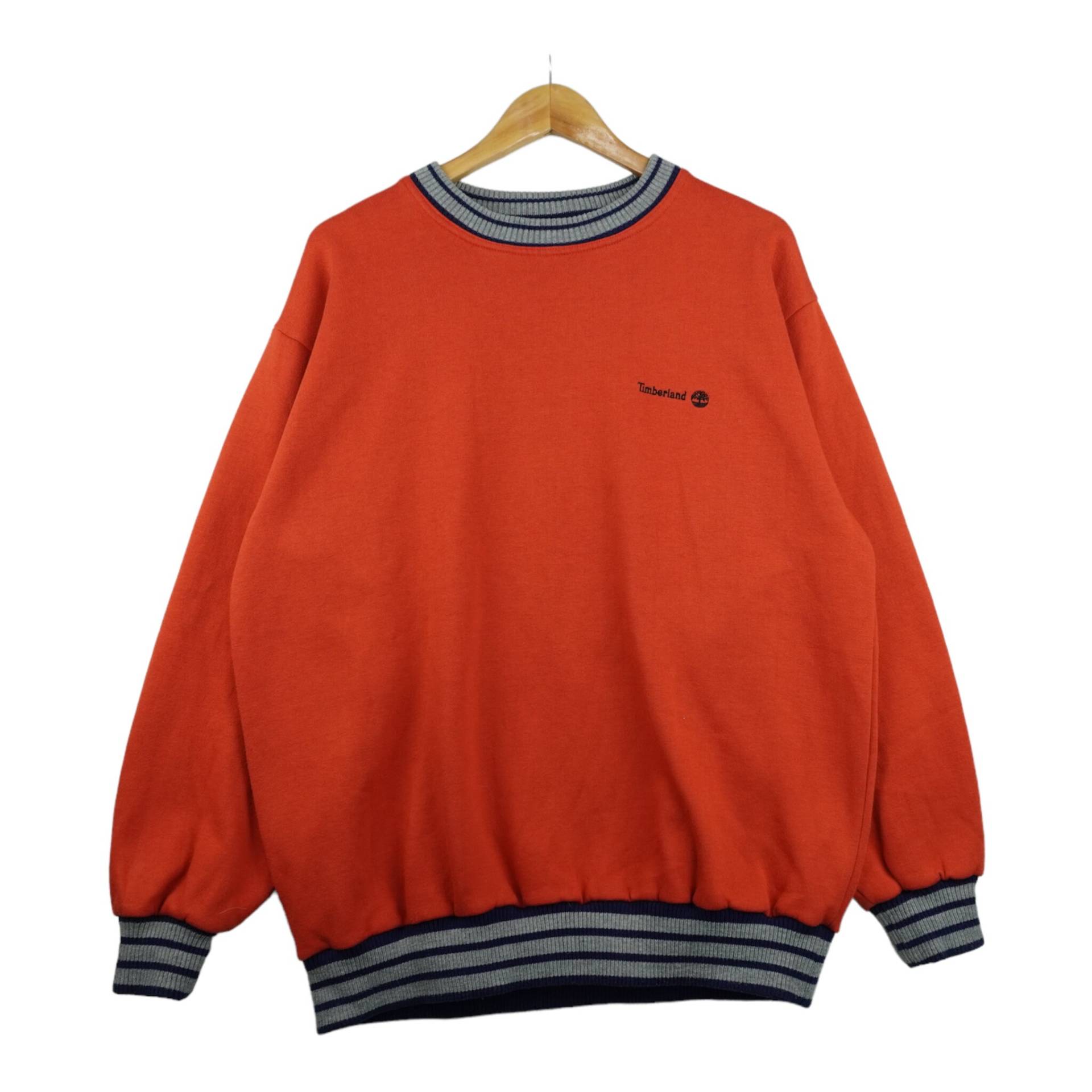 90S Timberland Sweatshirt Orange L von popevintagestore