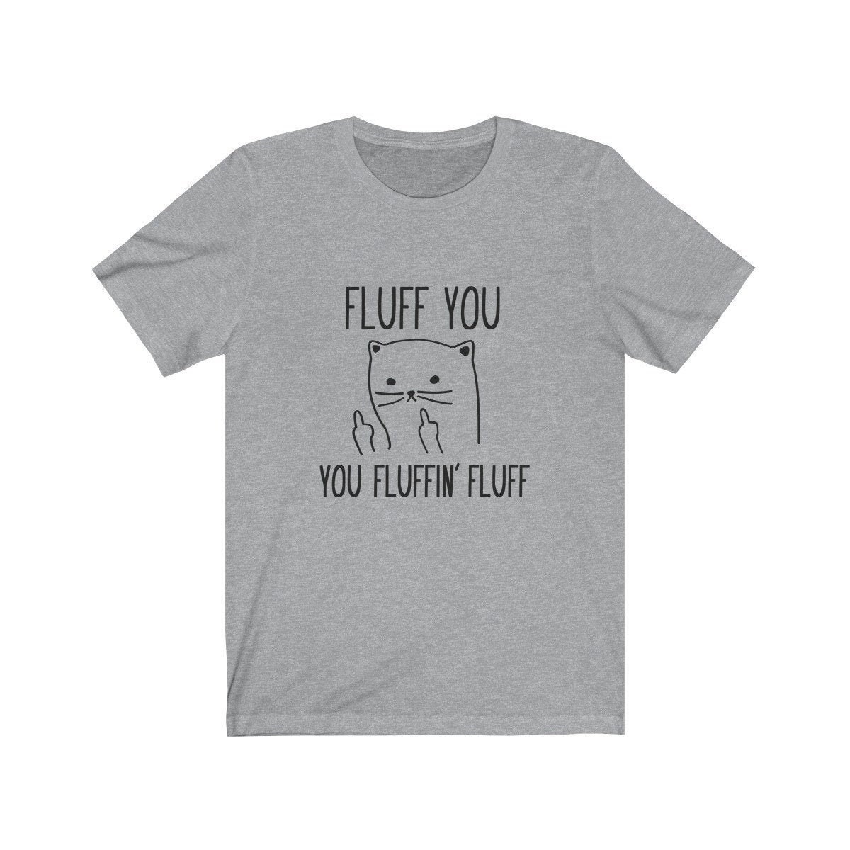 Fluff Sie Katze Jersey Kurzarm-T-Shirt Fluff Sie Katze Jersey Kurzarm-T-Shirt von popularetsy
