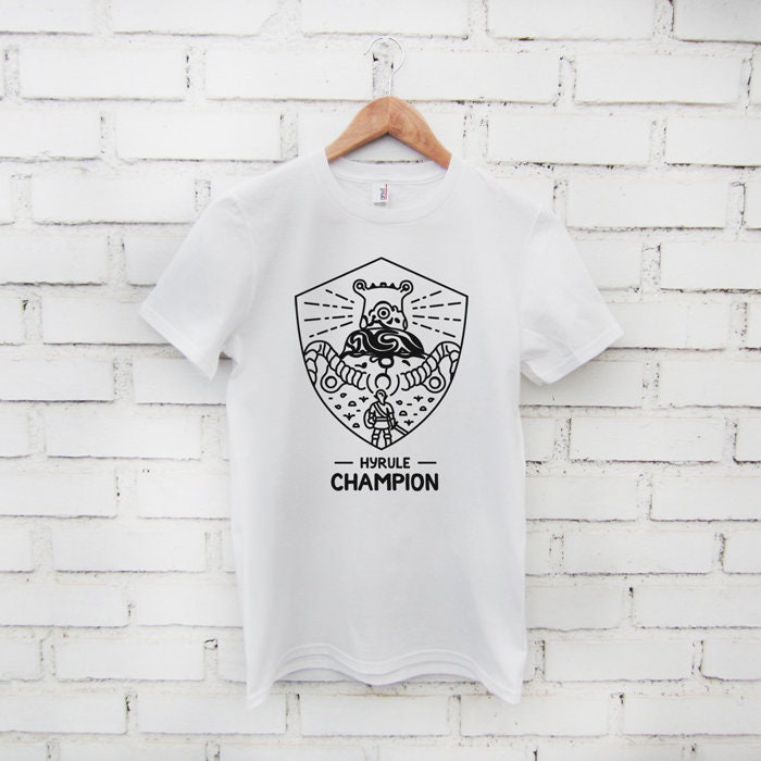 Hyrule Champion - Gamer T-Shirt Minimalistisch Zelda Inspiriert Weiß Männer Frauen Unisex 100% Baumwolle Hyrule Champion - Gamer T-Shirt Minimalistisch Zelda Inspiriert Weiß Männer Frauen Unisex 100% Baumwolle von popzprinting