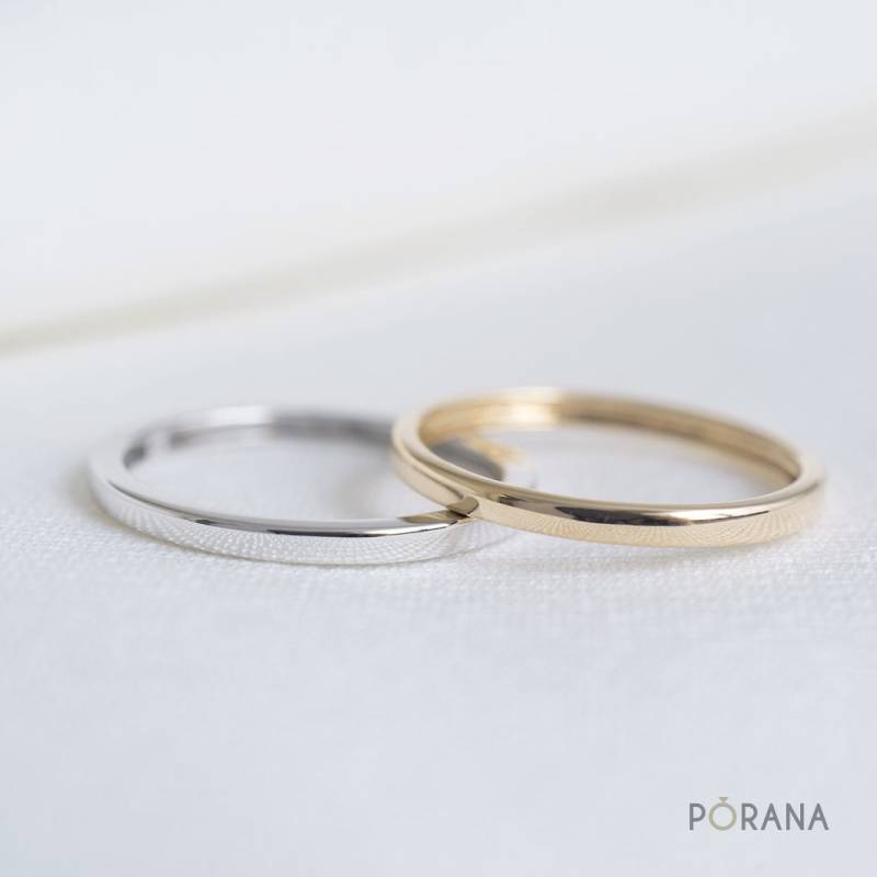 1.7 Mm 14K Gold Stapelring - Schlichter Ehering von porana