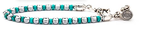 PORTONOVO 04_7010 Herren-Armband Mono Turquoise Granina und Silber Fusion Bra, SILBER GESCHLOSSEN PORTONOVO 04_7010 Herren-Armband Mono Turquoise Granina und Silber Fusion Bra, SILBER GESCHLOSSEN von portonovo