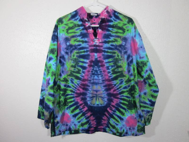 Peace Langarm Mandarin Kragen von possumhillfiberworks