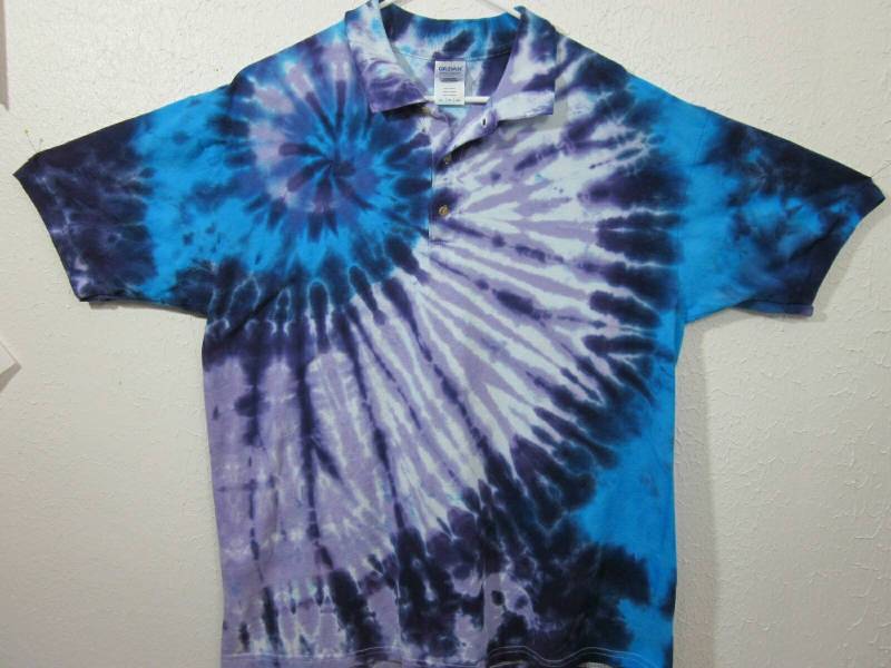 Tie Dye Polo Xl von possumhillfiberworks
