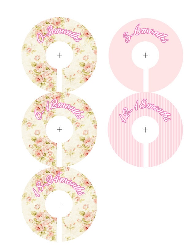 Baby Kleiderschrank Veranstalter Kleidung Teiler Für Mädchen - Schäbig Chenille von potatopatch