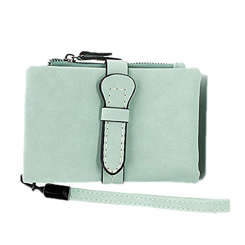 portmonee Damen klein Portemonnaie Damen Lederhandtasche für Damen Geldbörsen für Frauen Frauen Geldbörsen Handtasche für Frauen Green von ppactvo
