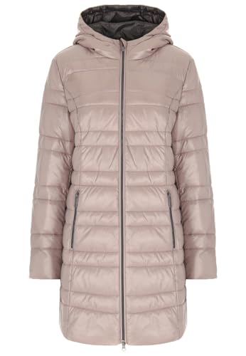 ppep.Leichte Damen-Steppjacke mit Kapuze, gefüttert, Übergangsjacke, Winterjacke,mit Taschen, für Outdoor und Freizeit, anthrazit (DE/NL/SE/PL, Numerisch, 38, Regular, Regular, Beige) von ppep.