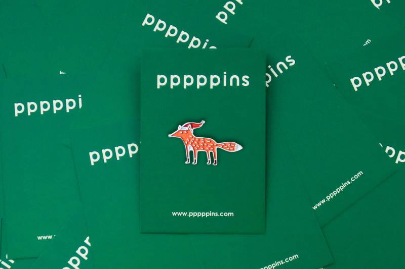 Braune Fuchs Emaille Pin Braune Fuchs Emaille Pin von pppppins