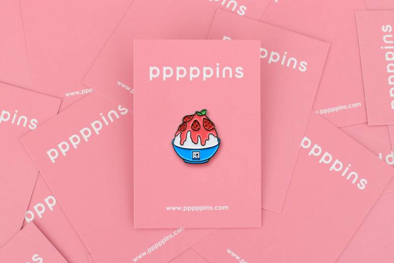 Erdbeer Eis Emaille Pin Erdbeer Eis Emaille Pin von pppppins