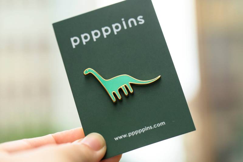 Grüner Dino Emaille Pin Grüner Dino Emaille Pin von pppppins