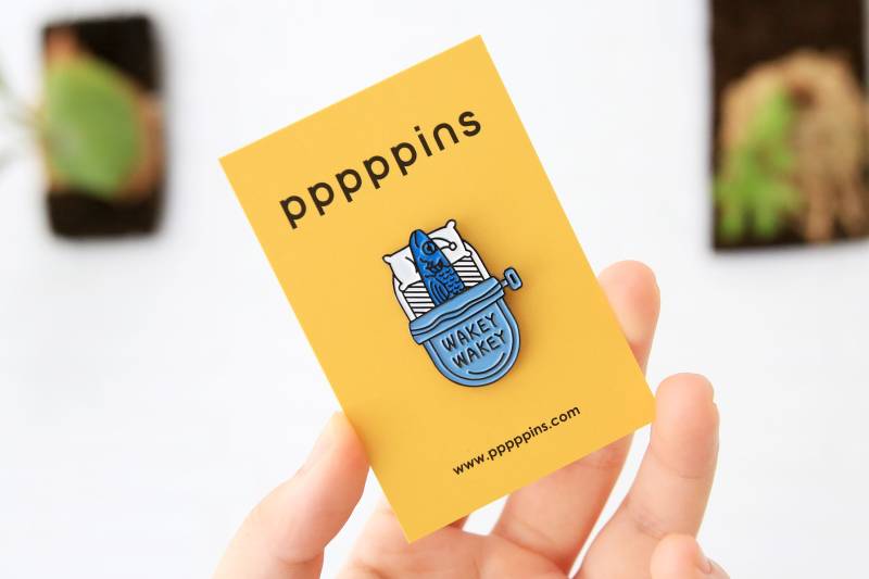 Wakey Sardinen Emaille Pin Wakey Sardinen Emaille Pin von pppppins