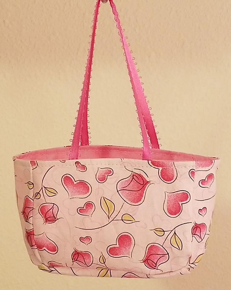 Petite Totes - Rosa Herzchen Rosen Petite Totes - Rosa Herzchen Rosen von practicalsewing