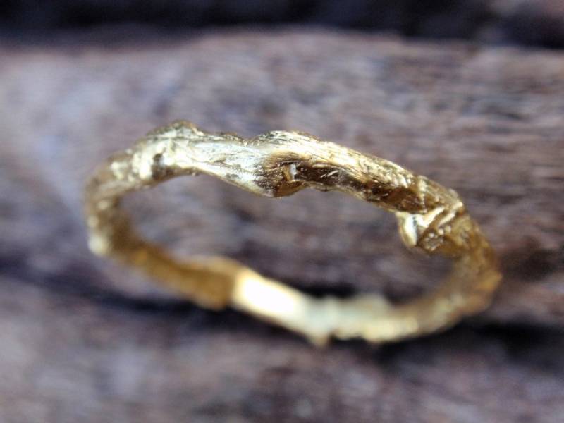 14K Gold Zweig Hochzeit Band Ehering Für Männer Und Frauen Sie Ihn Verlobungsring Solid Schmuck Sommer Geschenk von preciousjd