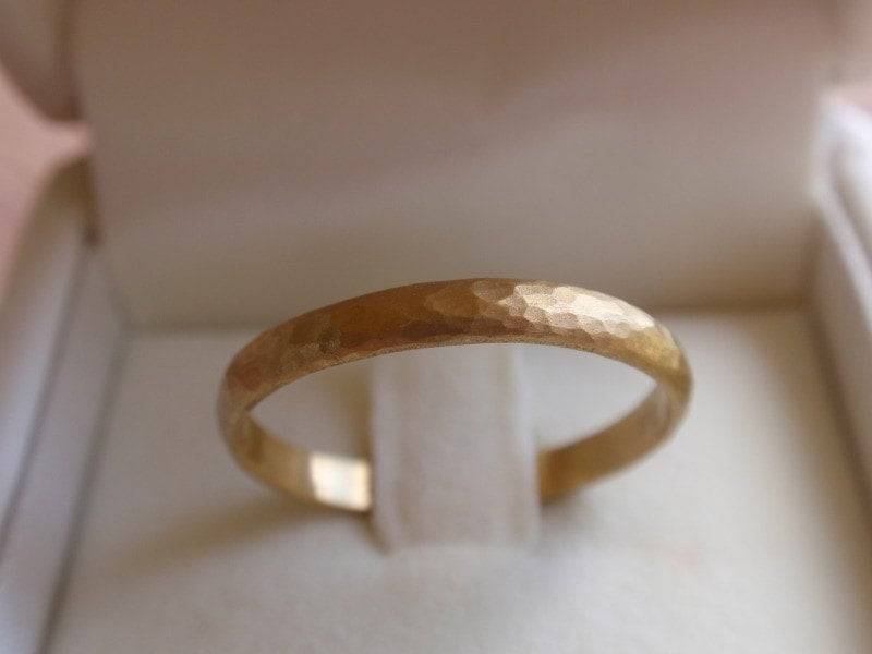 14K Solid Gold Ehering Für Sie Und Ihn Gehämmertes Gold Gelb Weiß Roségold Ring Verlobung Goldring Geschenk von preciousjd