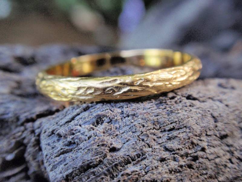 Gelbgold Ehering Für Männer Und Frauen 585Er Gelbgold Rosé Weiß Gold Zweig Verlobungsring Jubiläumsring von preciousjd