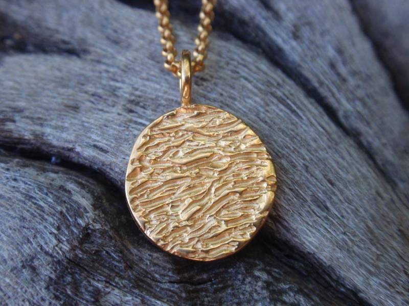 Gold Vollmond Halskette Vergoldet St Silber Scheibe Kreis Anhänger Charme Braut Geschenk Für Sie Muttertagsgeschenk von preciousjd