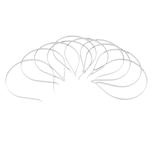 predolo 10er Set Haarreifen für DIY Bastelbedarf - Weiß von predolo