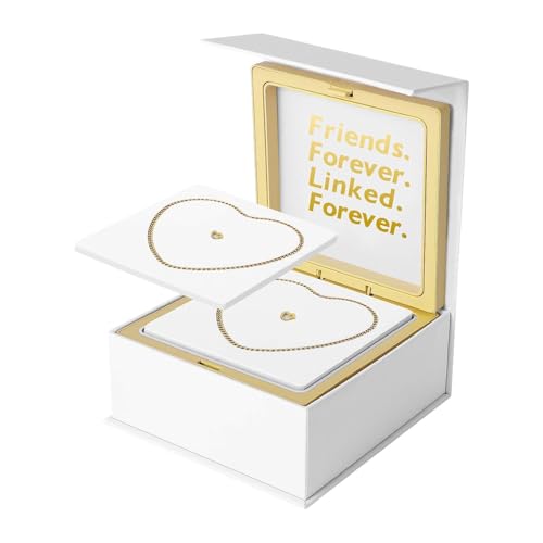 predolo 2pcs Permanent Armbänder Kit mit Verriegelungsverschluss Erwachsener Paare Armbänder für Ihn Und Ihren Schmuck Zum Geburtstag Valentinstag, Gold von predolo