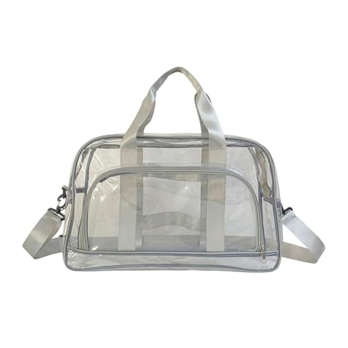 predolo Kulturbeutel, transparent, Organizer, Make-up-Tasche für Veranstaltungen, Flugreisen, Flughafen, Arbeit, Grau von predolo