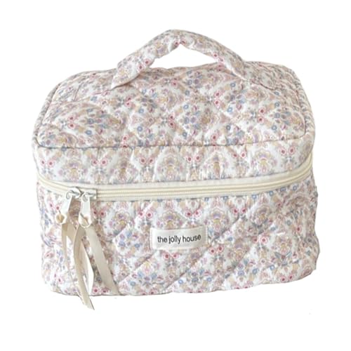 predolo Make-up-Tasche mit Blumenmuster, Kulturbeutel, Kosmetiktasche, Reise-Kosmetiktasche, Organizer-Beutel für Brautjungfern, Damen, Neujahrsgeschenk, Strauß predolo Make-up-Tasche mit Blumenmuster, Kulturbeutel, Kosmetiktasche, Reise-Kosmetiktasche, Organizer-Beutel für Brautjungfern, Damen, Neujahrsgeschenk, Strauß von predolo