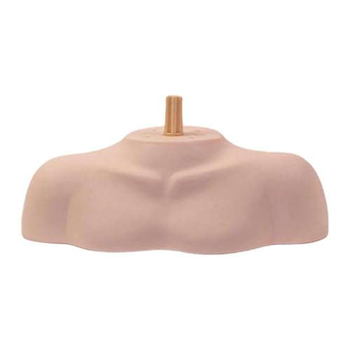 predolo Mannequinkopfständer, Schultermodell, Kosmetikpuppe, Kopfanzeige, Büste, Schulter für Üben zu Hause, Friseursalon-Styling, Geriffelte Stange von predolo