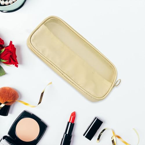 predolo Mesh Make -up -Beutel -Beutel Frauen vielseitiger atmungsaktiver Organizer Waschbeutel Reise Kosmetikkoffer für Rucksackpacken im Freien Camping im, 22cmx10.5cmx1.5cm von predolo