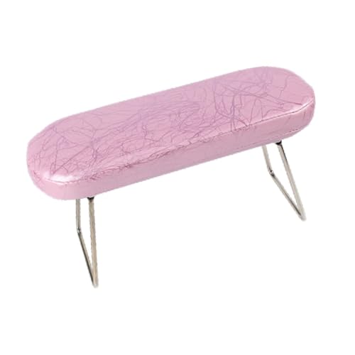 predolo Nagelkunst Handruhe Nagel Arm Ruh Kissen PU Klappende Bein Nagelkunst Handhalter für Manicurist Nagel Salon Nagel Techs, Rosa von predolo
