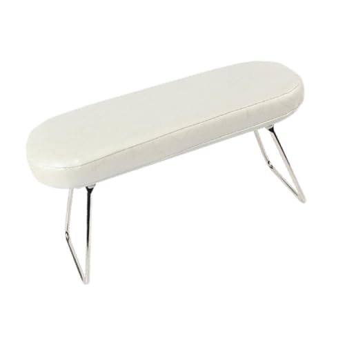 predolo Nagelkunst Handruhe Nagel Arm Ruh Kissen PU Klappende Bein Nagelkunst Handhalter für Manicurist Nagel Salon Nagel Techs, Weiß von predolo