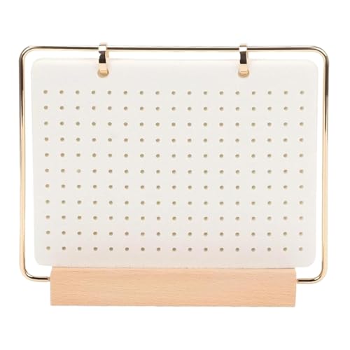 predolo Pin Organizer 6 Seiten Transaktion Tragbarer Desktop Emaille Pin Display Stand, Weiß von predolo