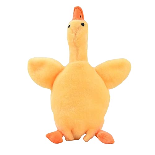 predolo Plüsch Umhängetasche in Entenform für Damen, Fleece Schultertasche, GELB von predolo