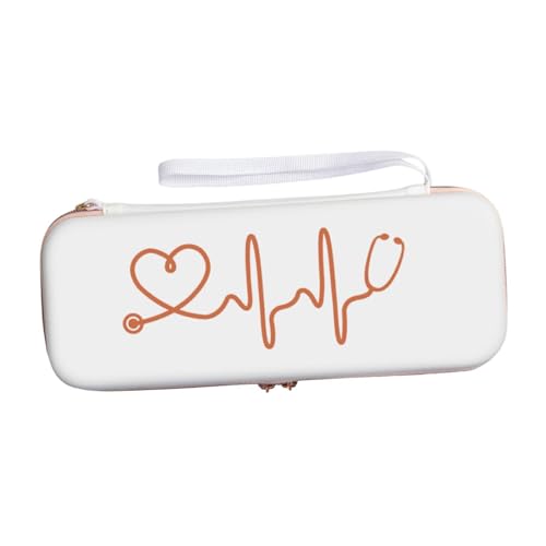 predolo Stethoscope Case Organizer Stoßdicht Leichter Tragbarer Staubfester mit Pocket Professional Storage Box Stethoscope Halter, Weiß von predolo