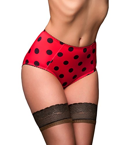 premier lingerie Damen Taillenslip Gr. 68 cm/76 cm Taille, rot von premier lingerie