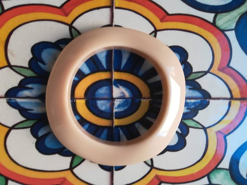 Vintage Galalit Armreif in Creme 1960Er Jahre Boho Armband von presquenew