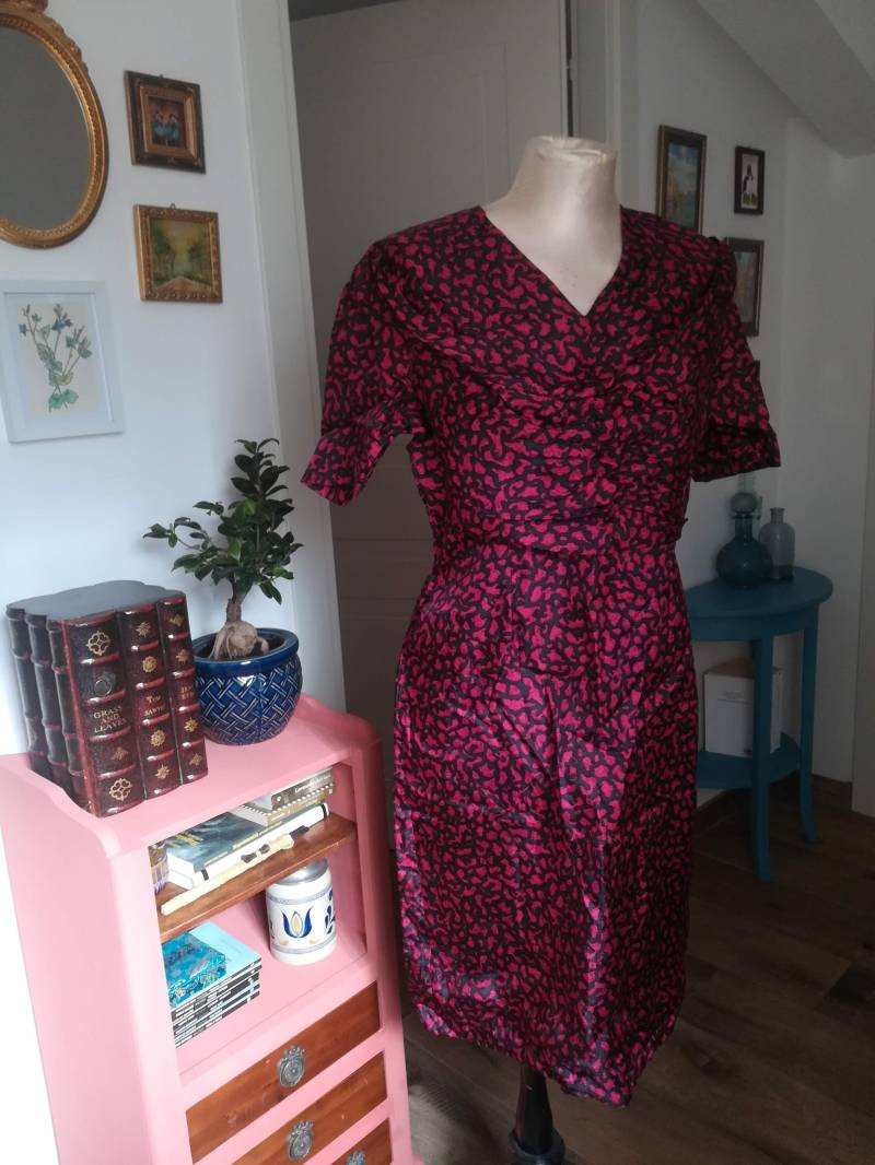Vintage 60Er Jahre Seidenkleid Pencilkleid von presquenew