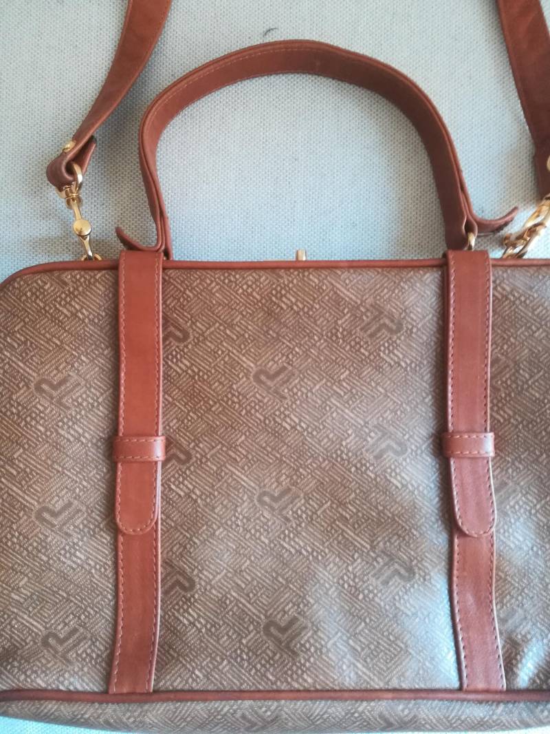 Vintage Testi Aus Italien Lederrahmen Handtasche 1960Er Jahre Top-Handtasche von presquenew