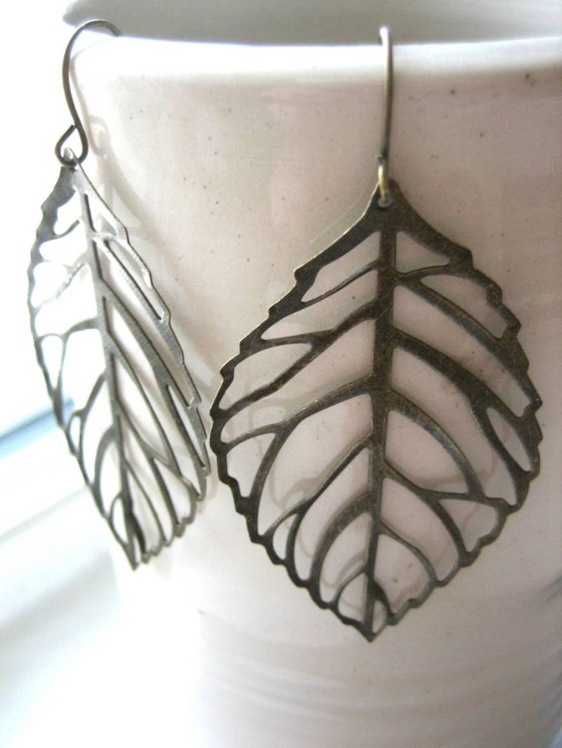 Fallendes Blatt Ohrringe Fallendes Blatt Ohrringe von prettiesbymeg