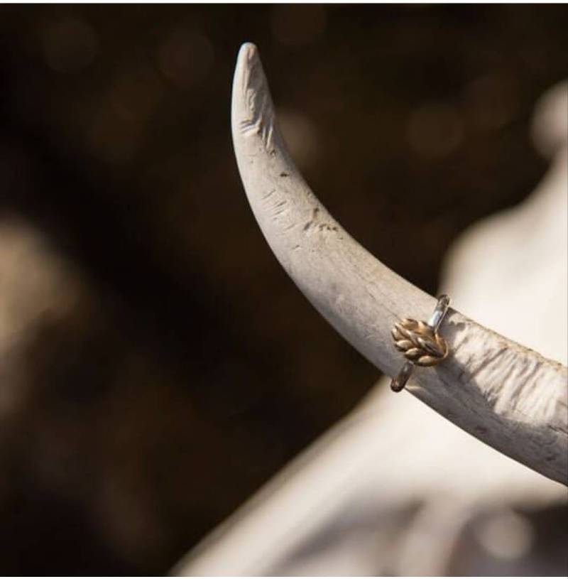 Hug From A Hop - Messing Auf 925Er Band von prettypennie