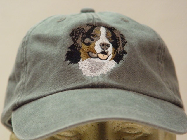 Bernese Mountain Dog Hut - Gestickte Mann-Frauen-Baseballmütze Preis Stickerei-Bekleidung 24 Farbe Erwachsene Mama Papa Geschenk Canine Pet Caps von priceapparel