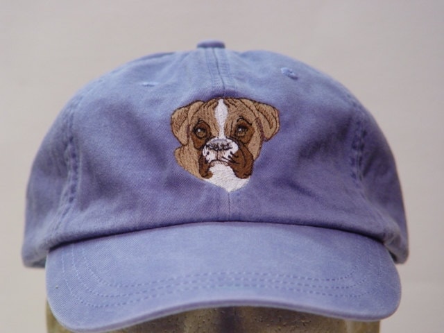 Boxer Dog Hat - Eine Gestickte Männer Frauen Mama Papa Baseballmütze Preis Stickerei Bekleidung 24 Farbe Erwachsene Geschenk Caps Familie Haustier von priceapparel