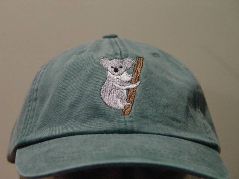 Koala Hat - Gestickte Männer Frauen Mom Dad Wildlife Baseballkappe Preis Stickerei Bekleidung 24 Erwachsene Farbe Australien Geschenk Caps Erhältlich von priceapparel