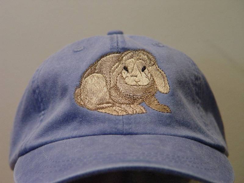 Lop Eared Bunny Rabbit Hat - Gestickte Wildtier-Baseballmütze Preis Stickerei Bekleidung 24 Farbe Erwachsene Männer Frauen Mama Papa Geschenk Caps von priceapparel