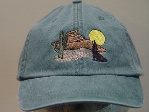 Wüstenkakt-Sunset-Hut - Gestickte Mann-Frauen-Wildschutz-Geschenkkappe Preis-stickerei-Bekleidung 24 Farben-Mama-Papa-Südwest-Baseballmützen von priceapparel