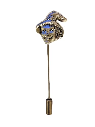 CH157 Krawattennadel mit Hexenkopf-Motiv, Zinn von prideindetails