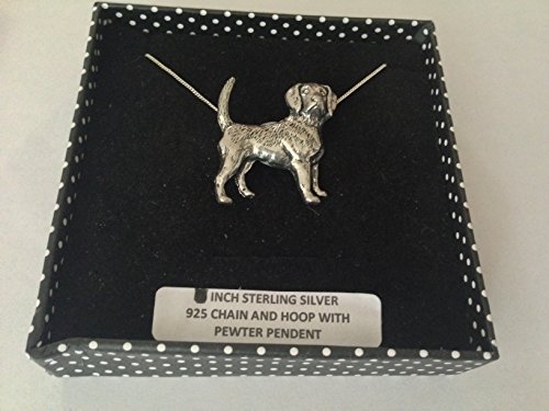 Prideindetails D11 Beagle-Anhänger aus echtem 925er Sterlingsilber, handgefertigt, 45,7 cm lange Kette, mit Geschenkbox Prideindetails D11 Beagle-Anhänger aus echtem 925er Sterlingsilber, handgefertigt, 45,7 cm lange Kette, mit Geschenkbox von prideindetails