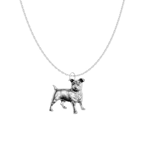 Prideindetails D13 Jack Russell Terrier Anhänger Echt 925 Sterling Silber Halskette handgefertigt 50,8 cm Kette mit Prideindetails Geschenkbox Prideindetails D13 Jack Russell Terrier Anhänger Echt 925 Sterling Silber Halskette handgefertigt 50,8 cm Kette mit Prideindetails Geschenkbox von prideindetails