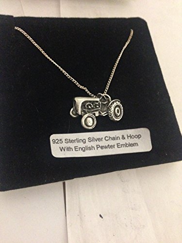 prideindetails Halskette mit Traktor-Anhnger, 925er Sterlingsilber, 66 cm, fr Erwachsene, Unisex, Necklace von prideindetails